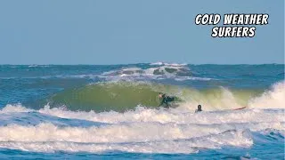 Thumbnail: COLD WATER SURFING NETHERLANDS | Barrels, Wipeouts & Fun!! RAW Surf Session