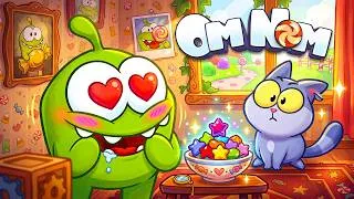 Thumbnail: Om Nom and the Kitten Taste Weird Treats 🍬🐱 SUPER TOONS TV