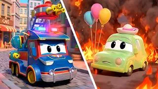 Thumbnail: Super Fire Truck to the Rescue 🚒 Emergency Vehicles for Kids | Super Truck