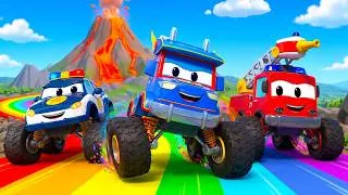Thumbnail: Monster Truck Rescue Team 🌋 The Floor is Lava | Super Truck - Link Force