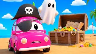 Thumbnail: Ghost Pirate Protects Secret Treasure 🏴‍☠️ Vehicles Cartoon for Kids | Super Truck