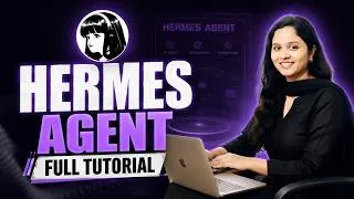 Thumbnail: Hermes Agent Tutorial for Beginners in Telugu (Full Step-by-Step Guide) | 24/7 AI Employee Setup