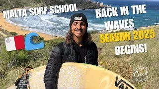 Thumbnail: Surfing in Malta 2025 – New Season, Waves & Community Vibes! 🏄‍♂️🔥