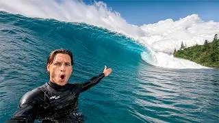 Thumbnail: SURFING THE BIGGEST WAVES OF MY LIFE?! (RAW POV)