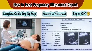 Thumbnail: How to Read Pregnancy Ultrasound Report | Complete Guide #pregnancy #ultrasound 