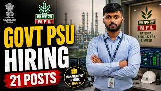 Thumbnail: Government PSU Hiring! 21 Management Trainee Posts in NFL (Apply Before June 12)
