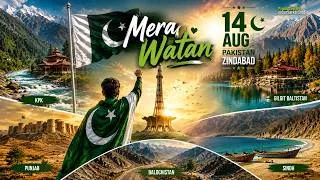 Thumbnail: Song Mera Watan | 14 August Special | Pakistan Zindabad | New Pakistani Milli Naghma 2026