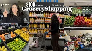 Thumbnail: I Spent $100 on Grocery Shopping in Canada 🇨🇦 | Walmart Grocery Hau#dailyvlogging #groceryshopping 