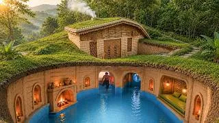 Thumbnail: Real Life Spent 132Day Build Temple Secret Underground House Tunnel Pools Underground