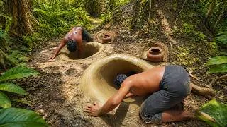 Thumbnail: I Built a Secret Underground Private Tunnel Pool Hidden in the Jungle