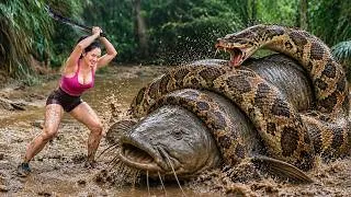 Thumbnail: Catching a Giant Fish in an Abandoned Pond & Selling It at the Market | Encounter with a Huge Python