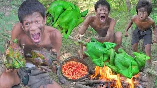 Thumbnail: Green Chicken Cooking Eating delicious ASMR