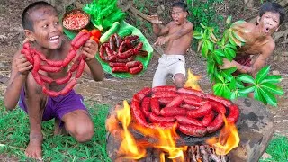 Thumbnail: Survival Skills - Yes! Cook Hod Dog At Jungle Eat Delicious