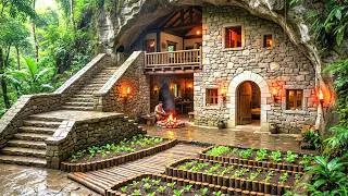 Thumbnail: 360 Days Alone in the Harsh Rainforest: Built Shelters on Rocks & High Trees for Survival