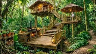 Thumbnail: The full story: I built a safe treehouse and survived two months alone in the forest