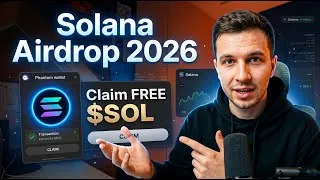 Thumbnail: Solana Airdrop 2026 is LIVE! 💎 How to Get FREE $SOL Tokens | Step-by-Step Crypto Tutorial