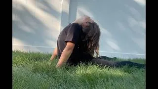 Thumbnail: my morning routine for peace and flexibility stretching in nature for better focus (please watch)!