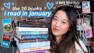 Thumbnail: JANUARY READING WRAP-UP 📖💘 reviewing the 16 books i read + lots of new releases!
