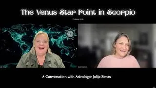 Thumbnail: 💫 Venus Retro Start Point at 0º Scorpio & Venus Cycles with Julija Simas ✨ Aug 2026 to Jan 2027 ✨