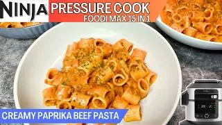 Thumbnail: CREAMY PAPRIKA BEEF PASTA 🍝 *PRESSURE COOK* Mid-Week Family Meal | Easy NINJA FOODI Recipe