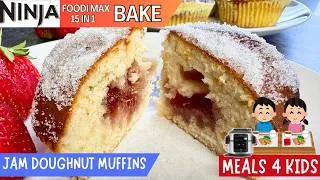 Thumbnail: JAM DOUGHNUT MUFFINS *BAKE* 👫MEALS 4 KIDS | NINJA FOODI Recipe | Easy Cakes