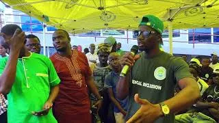Thumbnail: The people of Mile-91 welcome Chief Minister Dr. David Moinina Sengeh.