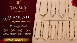 Thumbnail: Tanishq Lightweight natural diamond mangalsutra designs with wt.& price || Starting from 2grms 2026✨