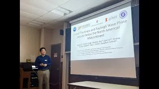 Thumbnail: Crustal thickness and Rayleigh wave phase velocity below the North American midcontinent