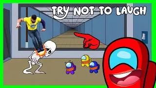 Thumbnail: AMONG US Try Not To LAUGH: SCP-173 & SCP-096 for Brainrot | FUNNIEST Mini Crewmate Animations