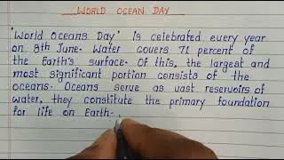 Thumbnail: Write English Essay on World Ocean Day | How to Write Easy Short English Essay on World Ocean Day