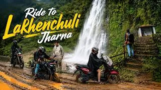 Thumbnail: Riding a Bike in Nepal During Monsoon Is HARD!🇳🇵| Lakhenchuli Jharna (Lakheneshwori Jharna) #nepal