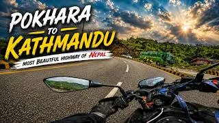 Thumbnail: Pokhara to Kathmandu 🇳🇵 | Pulsar N160 Road Trip | Nepal's Most Beautiful Highway Ride (4K) | Suzeett