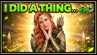Thumbnail: I PULLED MORE!  💚 Was it Worth It!? YOU Tell Me...  💛 Pure F2P Day 3 ✤ Watcher of Realms