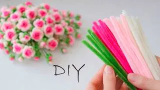Thumbnail: FROM ORDINARY PIPE CLEANER TO A MASTERPIECE Flower Roses Craft