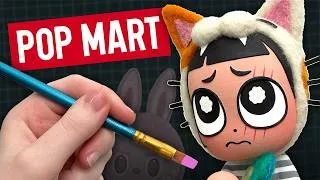 Thumbnail: creating a 'Crybaby Cat Girl' POP MART style art toy