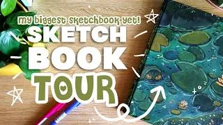 Thumbnail: ✿ A LOOK INSIDE MY BIGGEST SKETCHBOOK!!! Sketchbook Tour 2023-2024 ✿
