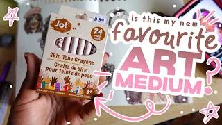 Thumbnail: 🌟Is this my new Favourite Medium? || Skin Tone Crayon Set🌟