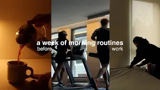Thumbnail: week of morning routines before my 9 to 5