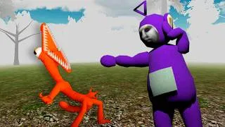 Thumbnail: FNF Orange Rainbow Friends and Tinky Winky Sing Nocturnal Protocol 🎶