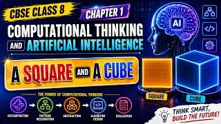 Thumbnail: Chapter 1 - A Square and a Cube | Computational Thinking and Artificial Intelligence Class 8