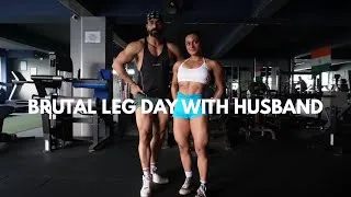 Thumbnail: Brutal Quad training with Husband | Couple workout | Making of IFBB Wellness Pro | EP 02