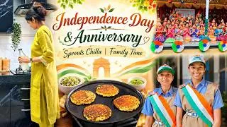 Thumbnail: పెళ్లి అయ్యి 16yrs💐👩🏻‍❤️‍👨🏻| Independence Day & Anniversary | Sprouts Chilla | పచ్చిమిర్చి పచ్చడి