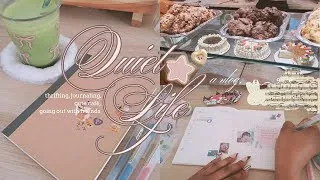 Thumbnail: my quiet life ꒰ঌ ໒꒱ thrifting, journaling, cute café, going out with friends... 
