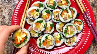 Thumbnail: Making Kimbap - KOREAN SEAWEED ROLLS