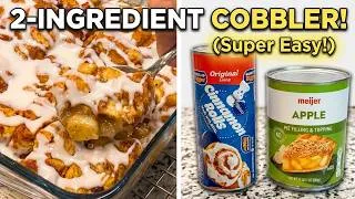 Thumbnail: 2-Ingredient Apple Cinnamon Roll Cobbler | In the Oven in 5 Minutes!
