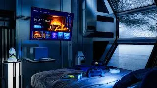 Thumbnail: Rainy Gaming Bedroom Ambience | Window Rain Sounds for Sleep | ASMR