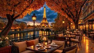 Thumbnail: Paris Autumn Evening Jazz 🍂 Eiffel Tower Café Ambience & Smooth Jazz Music for Work & Study