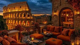 Thumbnail: Autumn Jazz by the Colosseum ☕ Italian Café Ambience & Relaxing Jazz Instrumental Music to Unwind