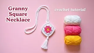 Thumbnail: Granny Square Necklace Pouch · Easy Crochet Tutorial