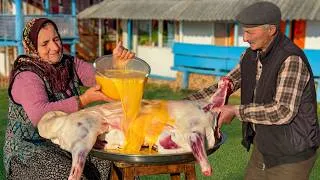 Thumbnail: One Big Lamb Fry With A Dozen Village Eggs in Mountains
